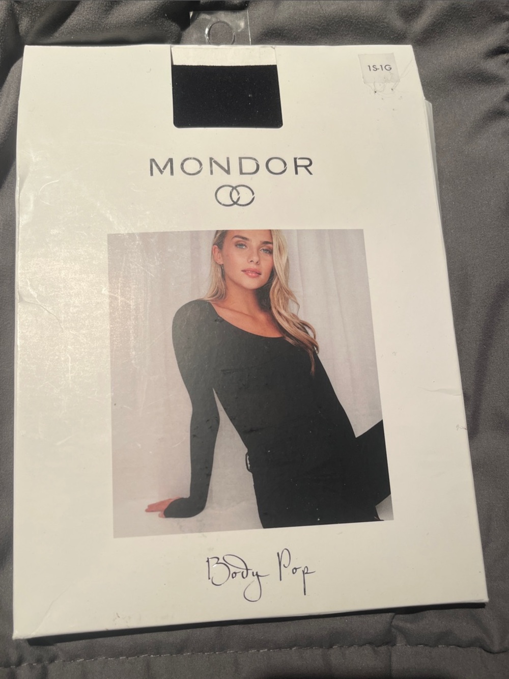 Mondor Women's Long-Sleeve Black Bodysuit NIB